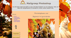 Desktop Screenshot of photoshop.seniorennet.be