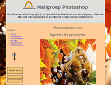 Tablet Screenshot of photoshop.seniorennet.be